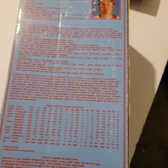 PHILADELPHIA Phillies Chase Utley Bobble Figurine Collector's Edition 2008 Toyot - Picture 5 of 5